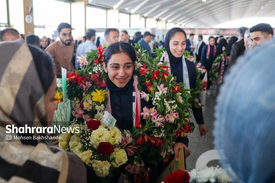 گزارش تصویری | استقبال از تیم ملی فوتبال بانوان ایران در مشهد