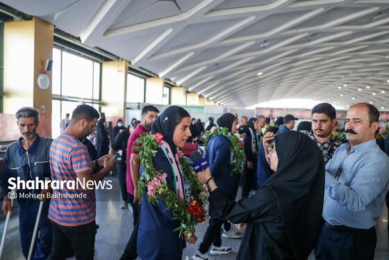 گزارش تصویری | استقبال از تیم ملی فوتبال بانوان ایران در مشهد
