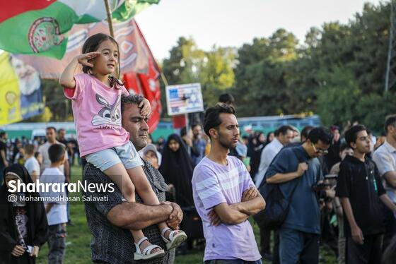 گزارش تصویری | اجتماع بزرگ کودکان و نوجوانان مشهدی در یادبود شهدای کودک و نوجوان ایرانی حمله رژیم صهیونی