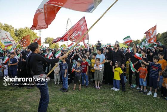 گزارش تصویری | اجتماع بزرگ کودکان و نوجوانان مشهدی در یادبود شهدای کودک و نوجوان ایرانی حمله رژیم صهیونی