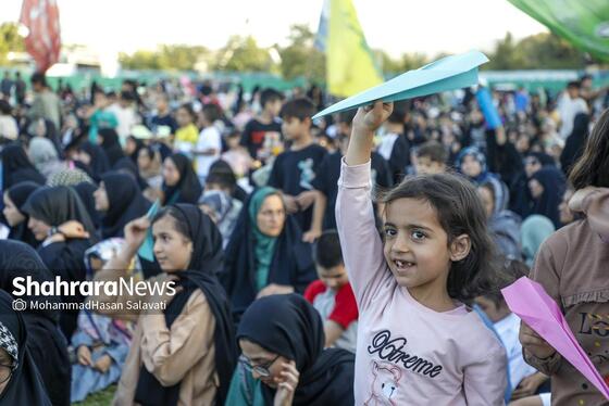 گزارش تصویری | اجتماع بزرگ کودکان و نوجوانان مشهدی در یادبود شهدای کودک و نوجوان ایرانی حمله رژیم صهیونی