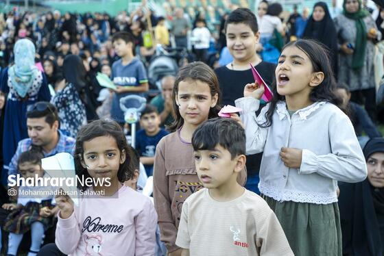 گزارش تصویری | اجتماع بزرگ کودکان و نوجوانان مشهدی در یادبود شهدای کودک و نوجوان ایرانی حمله رژیم صهیونی