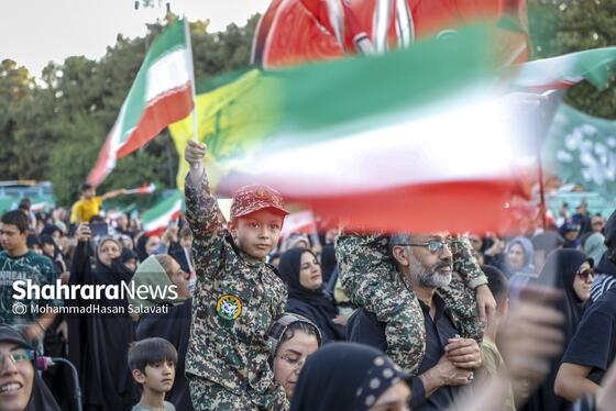 گزارش تصویری | اجتماع بزرگ کودکان و نوجوانان مشهدی در یادبود شهدای کودک و نوجوان ایرانی حمله رژیم صهیونی