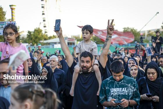 گزارش تصویری | اجتماع بزرگ کودکان و نوجوانان مشهدی در یادبود شهدای کودک و نوجوان ایرانی حمله رژیم صهیونی