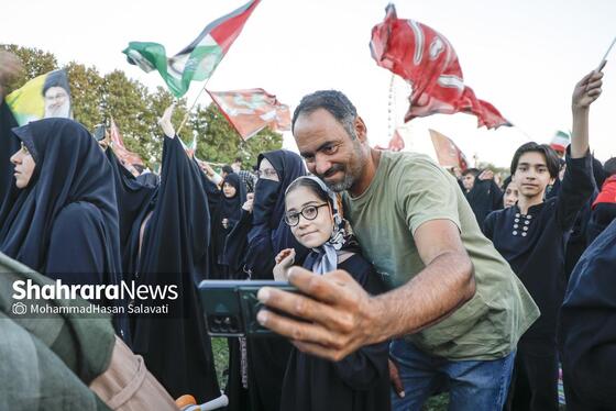 گزارش تصویری | اجتماع بزرگ کودکان و نوجوانان مشهدی در یادبود شهدای کودک و نوجوان ایرانی حمله رژیم صهیونی