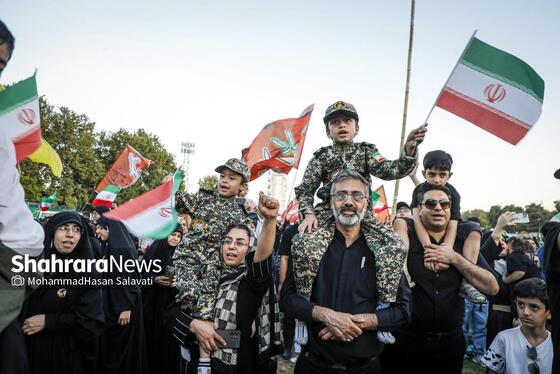 گزارش تصویری | اجتماع بزرگ کودکان و نوجوانان مشهدی در یادبود شهدای کودک و نوجوان ایرانی حمله رژیم صهیونی