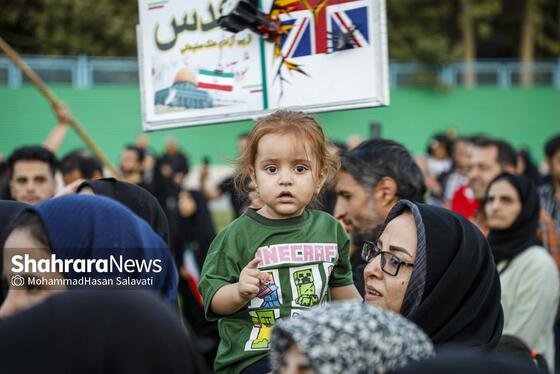 گزارش تصویری | اجتماع بزرگ کودکان و نوجوانان مشهدی در یادبود شهدای کودک و نوجوان ایرانی حمله رژیم صهیونی