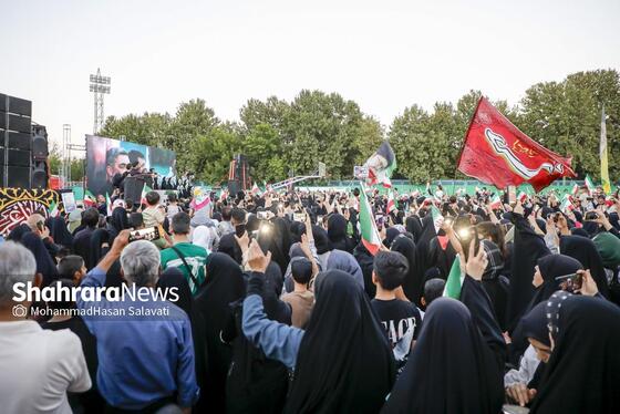 گزارش تصویری | اجتماع بزرگ کودکان و نوجوانان مشهدی در یادبود شهدای کودک و نوجوان ایرانی حمله رژیم صهیونی