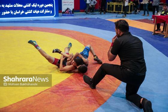 گزارش تصویری | پایان پنجمین لیگ کشتی محلات مشهد