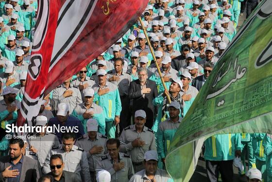 گزارش تصویری | آیین اذن خدمت کاروان خدام الحسین (ع) شهرداری مشهد
