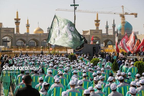 گزارش تصویری | آیین اذن خدمت کاروان خدام الحسین (ع) شهرداری مشهد