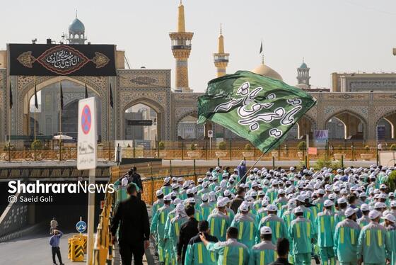 گزارش تصویری | آیین اذن خدمت کاروان خدام الحسین (ع) شهرداری مشهد