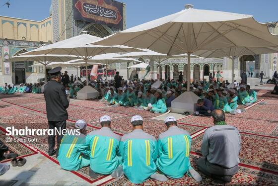 گزارش تصویری | آیین اذن خدمت کاروان خدام الحسین (ع) شهرداری مشهد