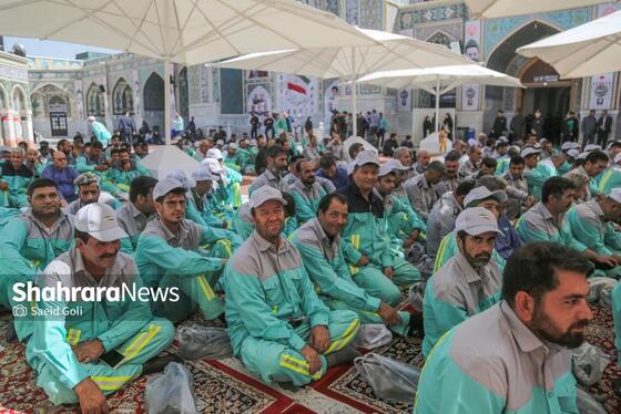 گزارش تصویری | آیین اذن خدمت کاروان خدام الحسین (ع) شهرداری مشهد