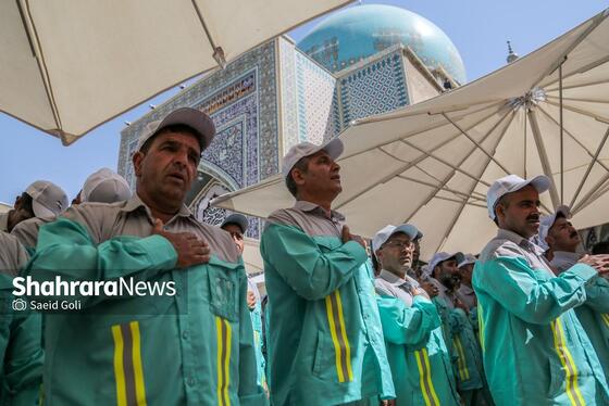 گزارش تصویری | آیین اذن خدمت کاروان خدام الحسین (ع) شهرداری مشهد