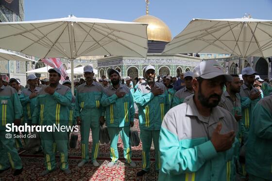 گزارش تصویری | آیین اذن خدمت کاروان خدام الحسین (ع) شهرداری مشهد