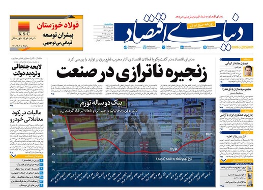 صفحه نخست روزنامه‌های کشور - سه‌شنبه ۷ مرداد ۱۴۰۴