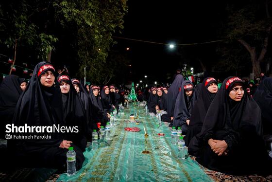 گزارش تصویری | برپایی سفره حضرت رقیه(س) در مشهد