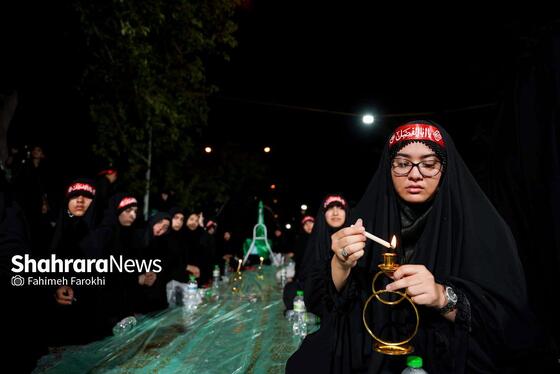 گزارش تصویری | برپایی سفره حضرت رقیه(س) در مشهد