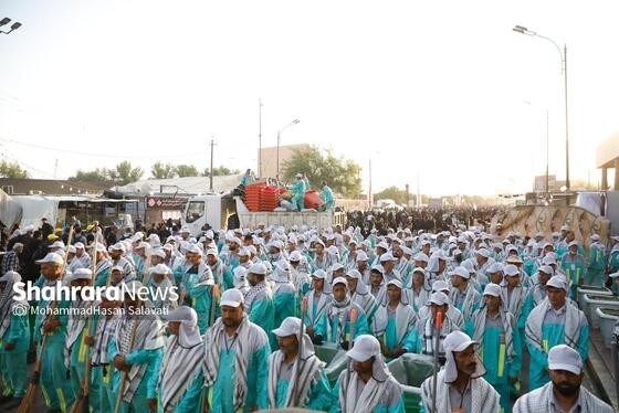 گزارش تصویری | شروع فعالیت و خدمت کاروان شهرداری مشهد در شهر نجف اشرف