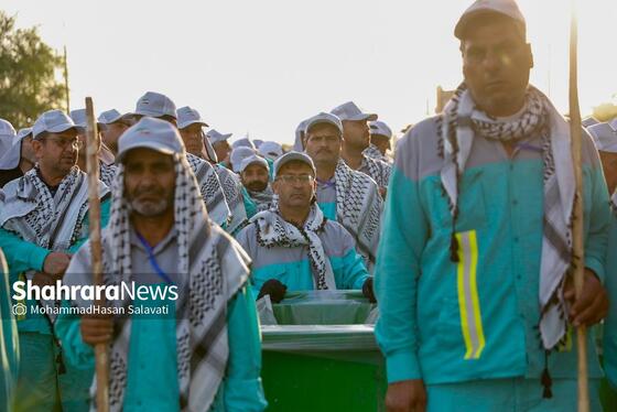گزارش تصویری | شروع فعالیت و خدمت کاروان شهرداری مشهد در شهر نجف اشرف