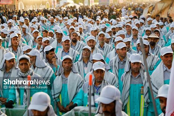 گزارش تصویری | شروع فعالیت و خدمت کاروان شهرداری مشهد در شهر نجف اشرف