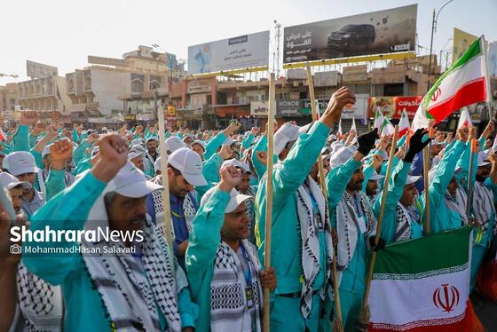 گزارش تصویری | شروع فعالیت و خدمت کاروان شهرداری مشهد در شهر نجف اشرف