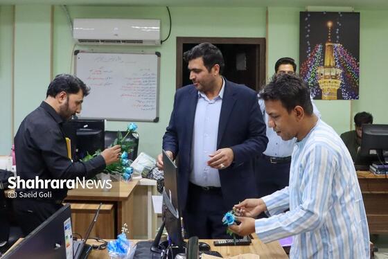 گزارش تصویری | بازدید مدیرکل امور اقتصادی و دارایی خراسان رضوی از موسسه شهرآرا