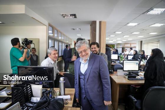 گزارش تصویری | حضور شهردار مشهد در موسسه فرهنگی شهرآرا به مناسبت روز خبرنگار