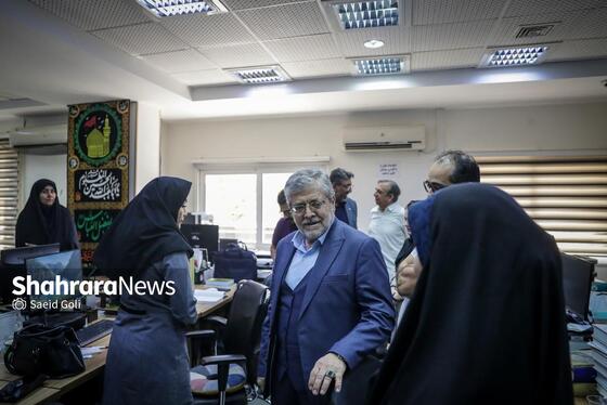 گزارش تصویری | حضور شهردار مشهد در موسسه فرهنگی شهرآرا به مناسبت روز خبرنگار