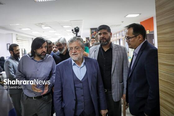 گزارش تصویری | حضور شهردار مشهد در موسسه فرهنگی شهرآرا به مناسبت روز خبرنگار