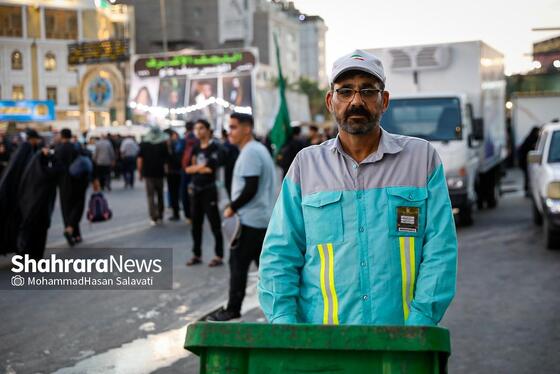 گزارش تصویری | خادمان فیروزه‌ای اربعین حسینی در نجف اشرف
