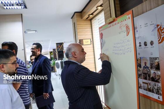 گزارش تصویری | بازدید مدیران استانی و شهری از روزنامه شهرآرا به مناسبت روز خبرنگار - ۲