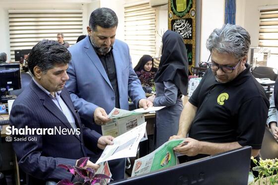 گزارش تصویری | بازدید مدیران استانی و شهری از روزنامه شهرآرا به مناسبت روز خبرنگار - ۲