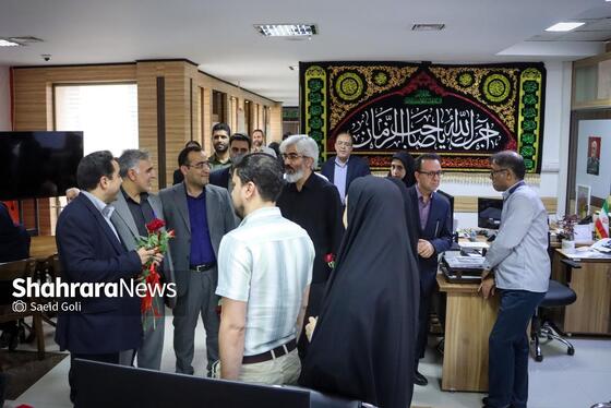 گزارش تصویری | بازدید مدیران استانی و شهری از روزنامه شهرآرا به مناسبت روز خبرنگار - ۳