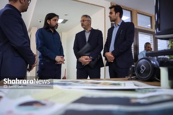 گزارش تصویری | بازدید مدیران استانی و شهری از روزنامه شهرآرا به مناسبت روز خبرنگار - ۳