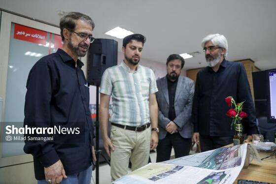 گزارش تصویری | بازدید مدیران استانی و شهری از روزنامه شهرآرا به مناسبت روز خبرنگار - ۳