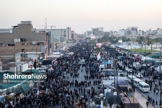 گزارش تصویری | آغاز حرکت زائران پیاده از نجف به کربلا