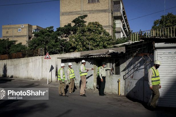 دیوار حائل شهرک پردیس و شهرک شهید بهشتی مشهد تخریب شد