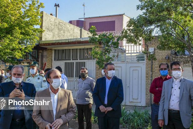 دیوار حائل شهرک پردیس و شهرک شهید بهشتی مشهد تخریب شد