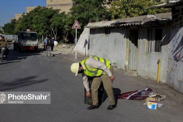 دیوار حائل شهرک پردیس و شهرک شهید بهشتی مشهد تخریب شد