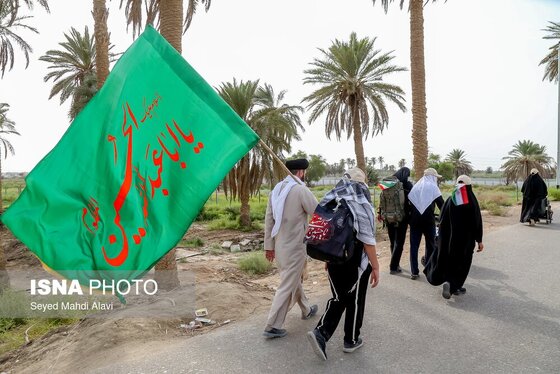 قدم قدم تا حسین(ع) | پیاده روی زائران اربعین از مسیر طریق العلما