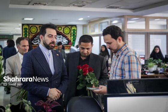 گزارش تصویری | ادامه بازدید مدیران استانی و شهری از موسسه فرهنگی شهرآرا به مناسبت روز خبرنگار