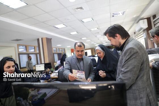 گزارش تصویری | ادامه بازدید مدیران استانی و شهری از موسسه فرهنگی شهرآرا به مناسبت روز خبرنگار