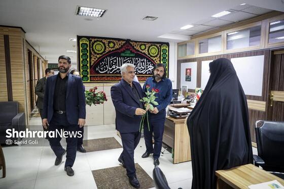 گزارش تصویری | ادامه بازدید مدیران استانی و شهری از موسسه فرهنگی شهرآرا به مناسبت روز خبرنگار