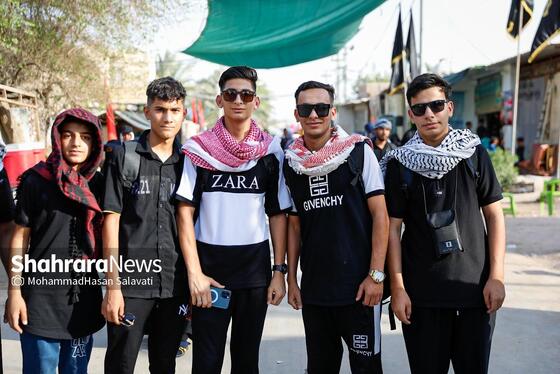 گزارش تصویری | زائران پیاده اربعین در طریق العلماء