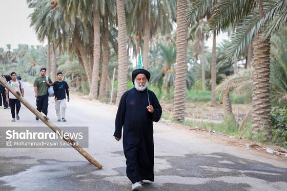 گزارش تصویری | زائران پیاده کربلا در طریق العلما