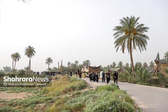 گزارش تصویری | زائران پیاده کربلا در طریق العلما