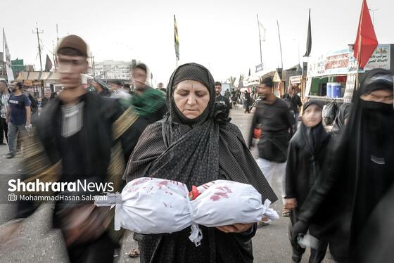 گزارش تصویری | در مسیر کربلا، به یاد کودکان غزه