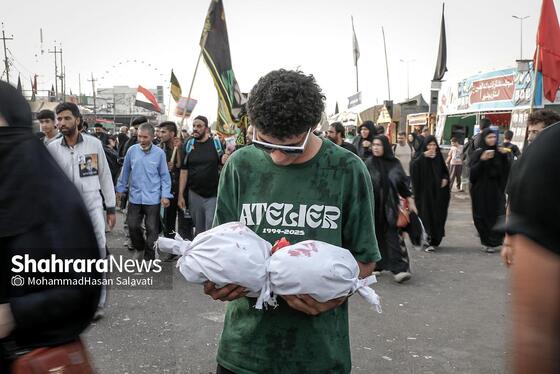 گزارش تصویری | در مسیر کربلا، به یاد کودکان غزه